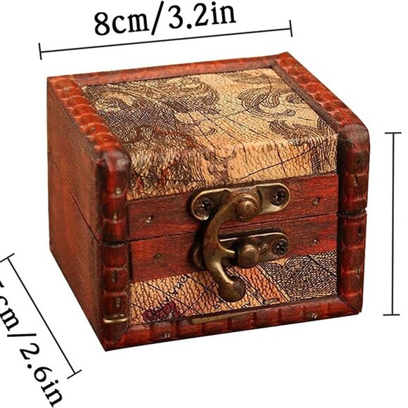 NEW Wooden Jewelry Box, Classical Wood Jewlery Box Jewelery Storage Box Case - Picture 2 of 9